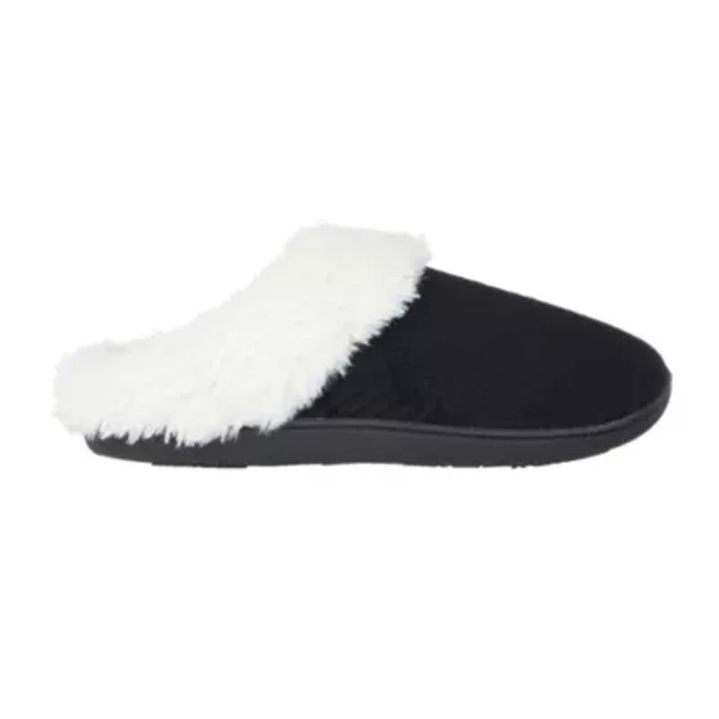 Women's Quilted Chevron Velour Louise Clog Slippers with Indoor/Outdoor Sole