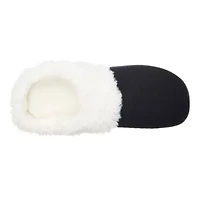 Women's Quilted Chevron Velour Louise Clog Slippers with Indoor/Outdoor Sole