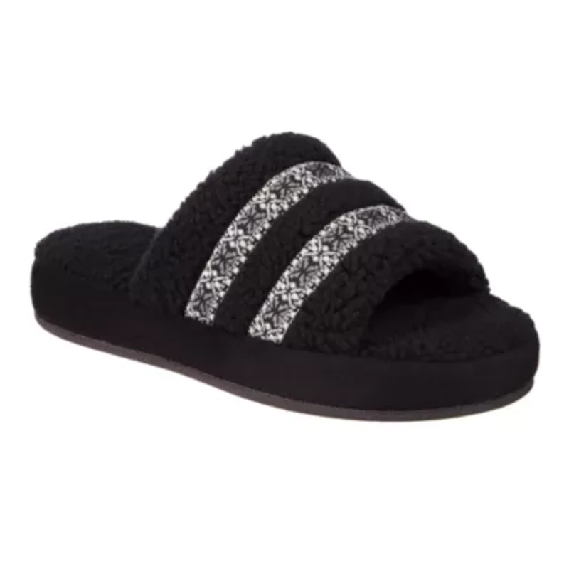 Women's Berber Clara Slide Slippers with Memory Foam and Indoor/Outdoor Sole