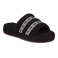 Women's Berber Clara Slide Slippers with Memory Foam and Indoor/Outdoor Sole