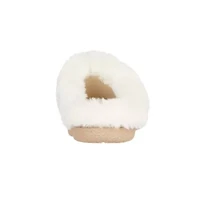 Women's Embroidered Microsuede Clara Clog Slippers with Memory Foam and Indoor/Outdoor Sole