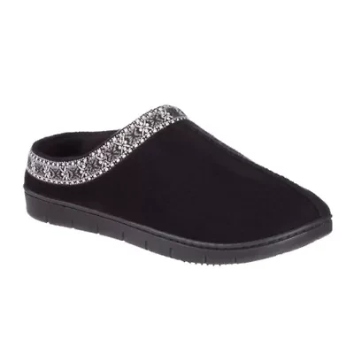 Women's Microsuede Clara Clog Slippers with Memory Foam and Indoor/Outdoor Sole