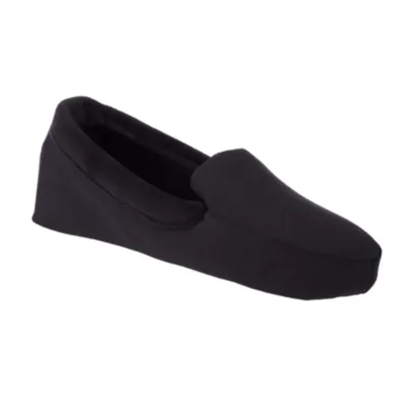 Women's Spandex and Velour Detailed Ivy Moccasin Slippers with Genuine Suede Sole