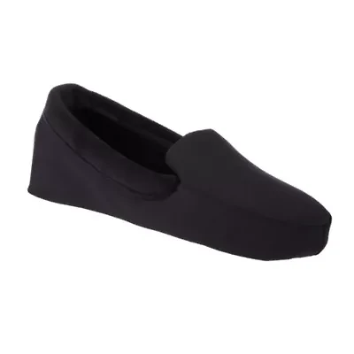 Women's Spandex and Velour Detailed Ivy Moccasin Slippers with Genuine Suede Sole