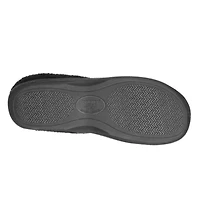 Men's Brushed Knit Plaid Lewis Clog Slippers with Cooling Gel Memory Foam and Indoor/Outdoor Sole