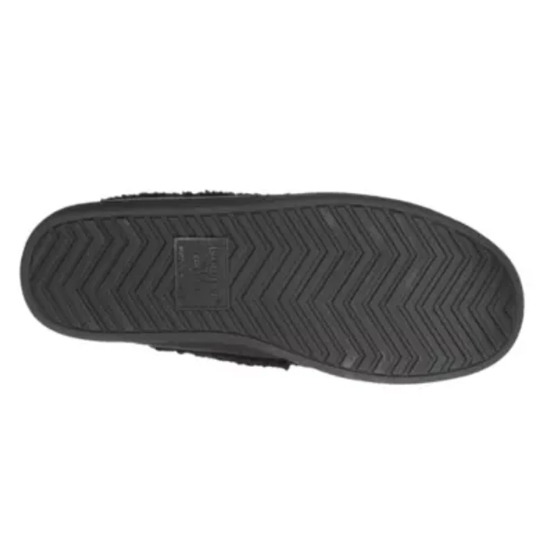Men's Brushed Knit Lewis Moccasin Slipper with Cooling Gel Memory Foam and Indoor/Outdoor Sole