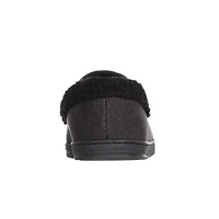 Men's Brushed Knit Lewis Moccasin Slipper with Cooling Gel Memory Foam and Indoor/Outdoor Sole