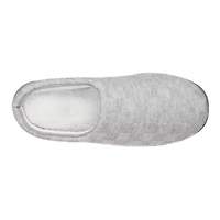 Men's Sweater Knit Check Maxwell Clog Slipper with Recycled Materials and Cooling Gel Memory Foam