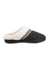 Women's Indoor/Outdoor Memory Foam Heathered Knit Ada Slippers