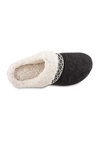 Women's Indoor/Outdoor Memory Foam Heathered Knit Ada Slippers
