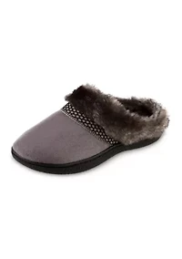 Microsuede Mallory Clog Slippers with Memory Foam Comfort