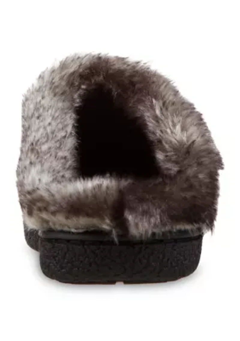Microsuede Mallory Clog Slippers with Memory Foam Comfort