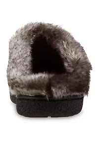 Microsuede Mallory Clog Slippers with Memory Foam Comfort