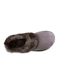 Microsuede Mallory Clog Slippers with Memory Foam Comfort
