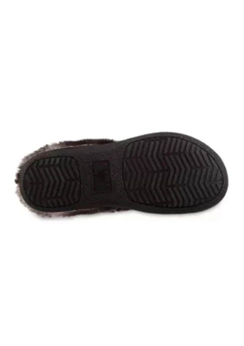 Microsuede Mallory Clog Slippers with Memory Foam Comfort