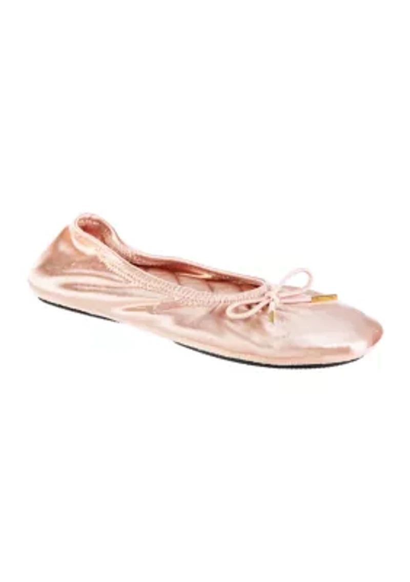 Women's Memory Foam Sloan Printed Ballerina Slippers