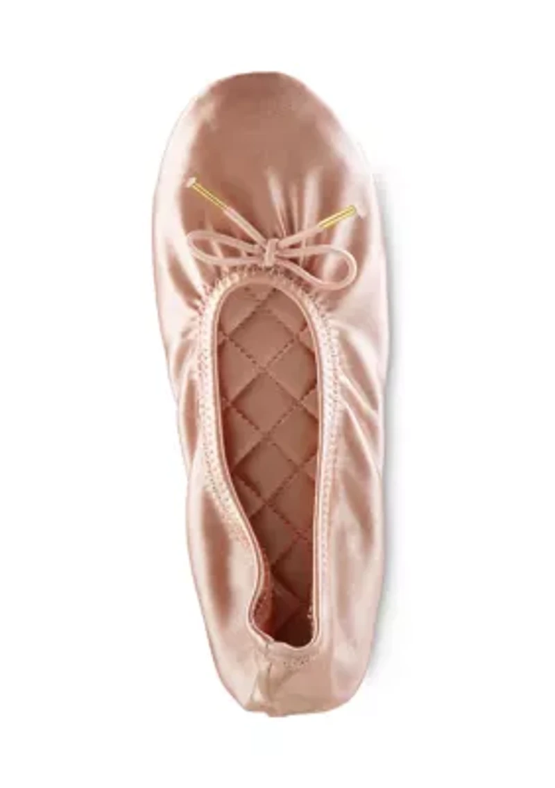 Women's Memory Foam Sloan Printed Ballerina Slippers