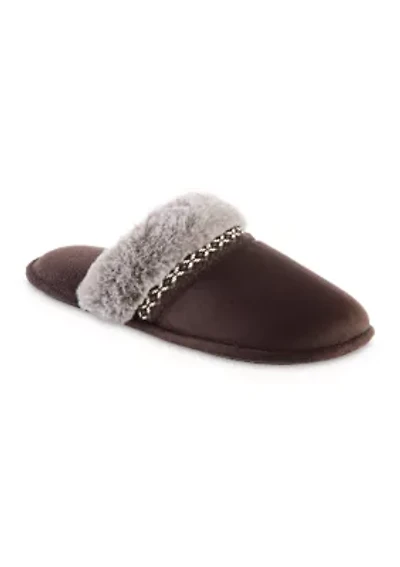 Women's Embroidered Microsuede Aria Clog Slippers