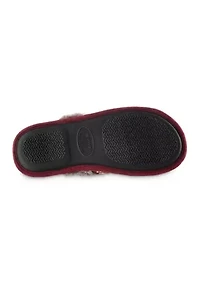 Women's Embroidered Microsuede Aria Clog Slippers
