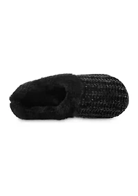 Women's Chenille Hoodback Slippers