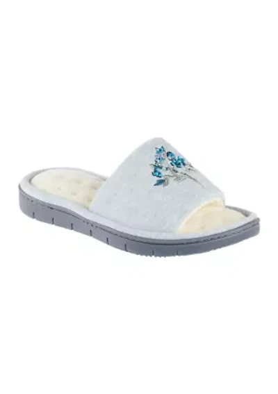 Plant Dyed Embroidered Slide Slippers