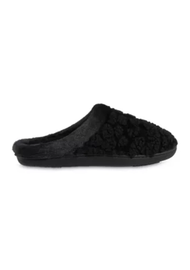 Women's Isla Cheetah Clog Slippers with Memory Foam Comfort