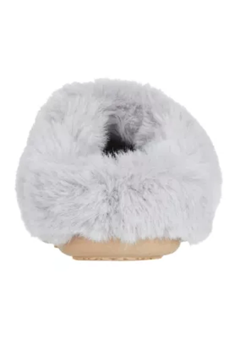 Women's Quilted Velour Clog Slippers