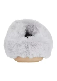 Women's Quilted Velour Clog Slippers