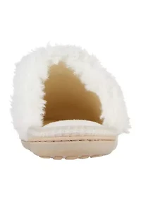 Women's Quilted Louise Velour Hoodback Slippers