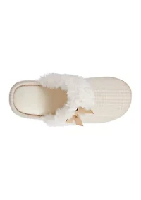 Women's Quilted Louise Velour Hoodback Slippers