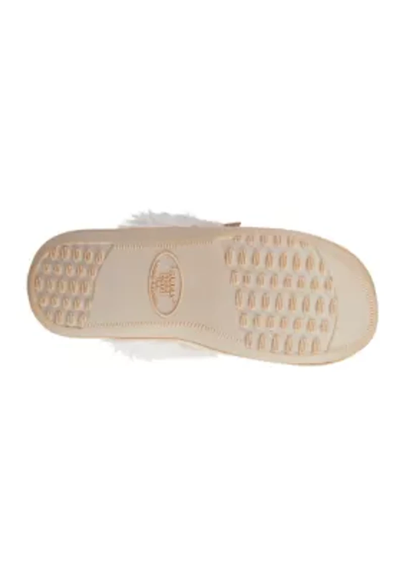 Women's Quilted Louise Velour Hoodback Slippers