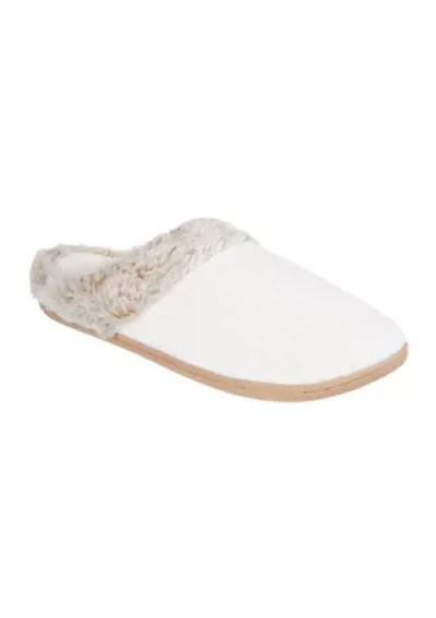 Boxed Carmen Chenille Hoodback Slippers