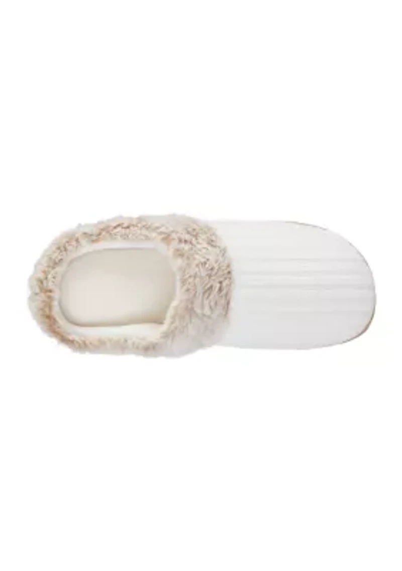 Boxed Carmen Chenille Hoodback Slippers