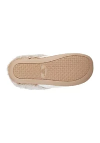 Boxed Carmen Chenille Hoodback Slippers