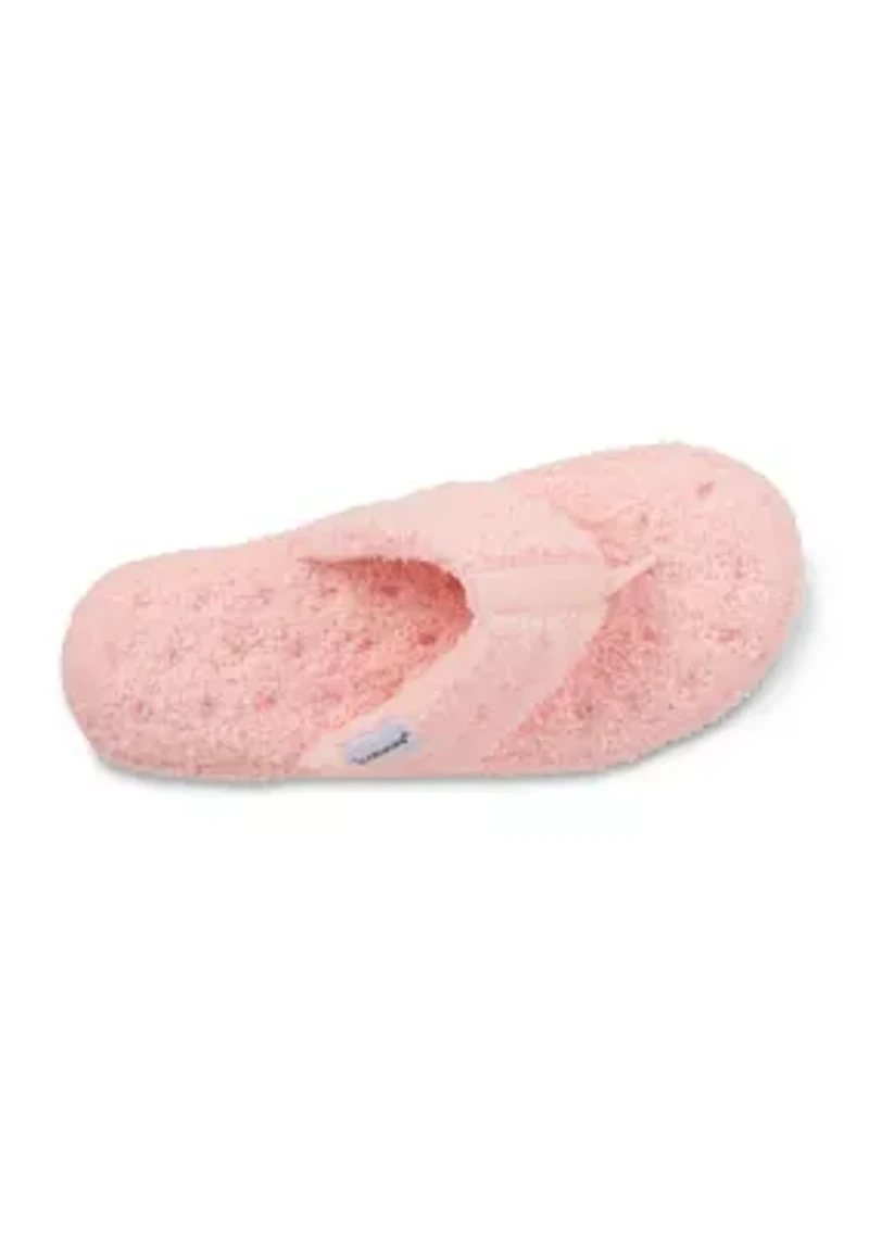 Women's Cozy Plush Joey Thong Slipper with Memory Foam