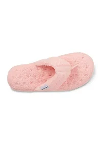 Women's Cozy Plush Joey Thong Slipper with Memory Foam