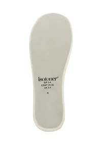 Women's Diamond Microterry Gemma Ballerina Slipper with Memory Foam