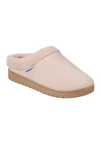 Women's Diamond Microterry Gemma Clog Slipper with Memory Foam