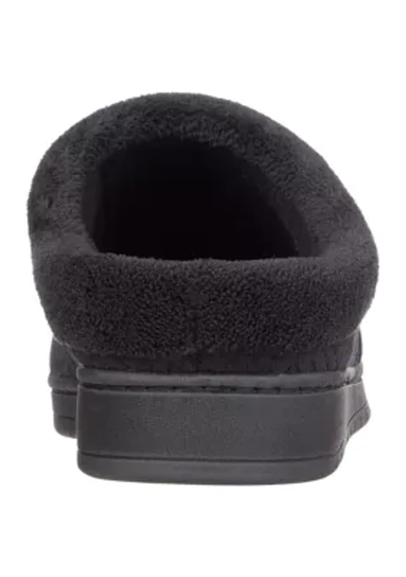 Women's Diamond Microterry Gemma Clog Slipper with Memory Foam