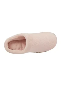 Women's Diamond Microterry Gemma Clog Slipper with Memory Foam