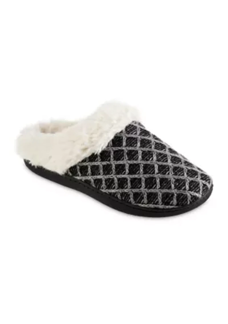 Women's Boucle Sweater Knit Clog Slippers
