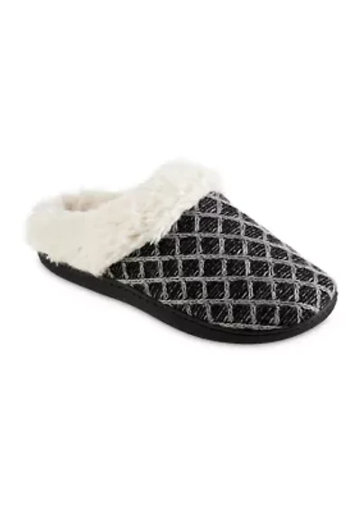 Women's Boucle Sweater Knit Clog Slippers