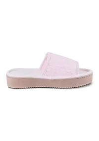 Crochet Lace Platform Slide Slipper