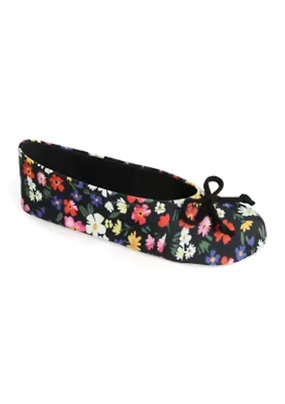 Floral Ballerina Slippers