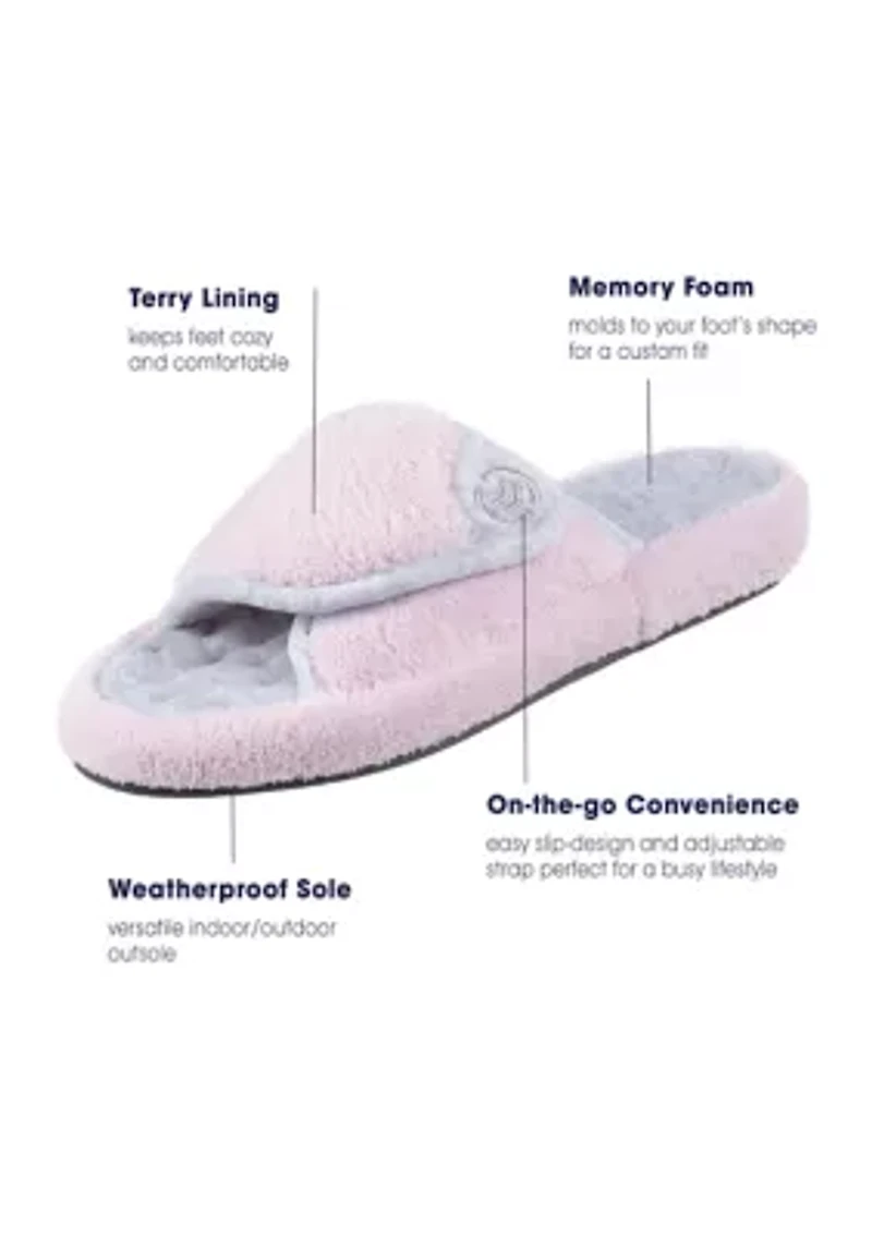 Signature Classics Microterry Spa Slide Slipper