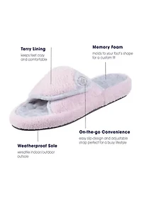Signature Classics Microterry Spa Slide Slipper