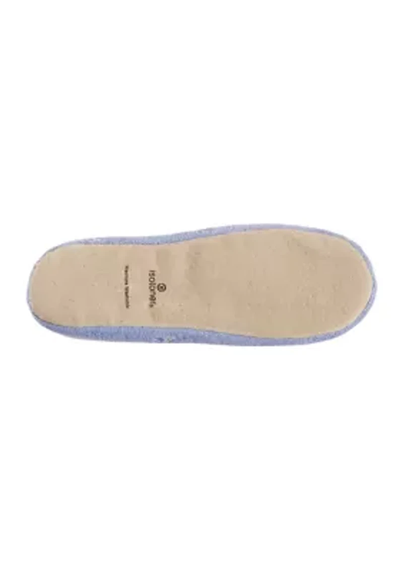 Women's Embroidered Terry Ballerina Slippers