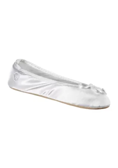 Women’s Satin Ballerina Slippers with Bow