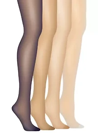 Silk Reflections Plus Control Top Enhanced Toe Pantyhose