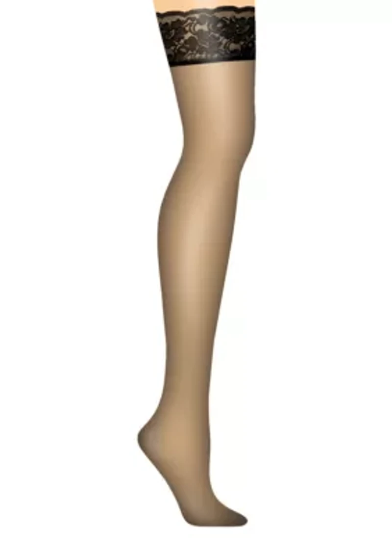Silk Reflections Lace Top Thigh High